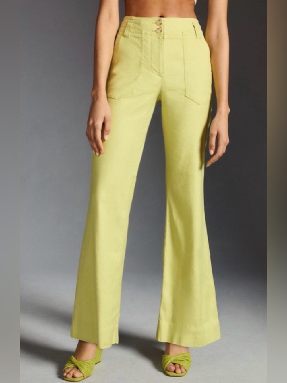 Maeve Anthropolgie Naomi Linen Wide Leg pants NWT!!